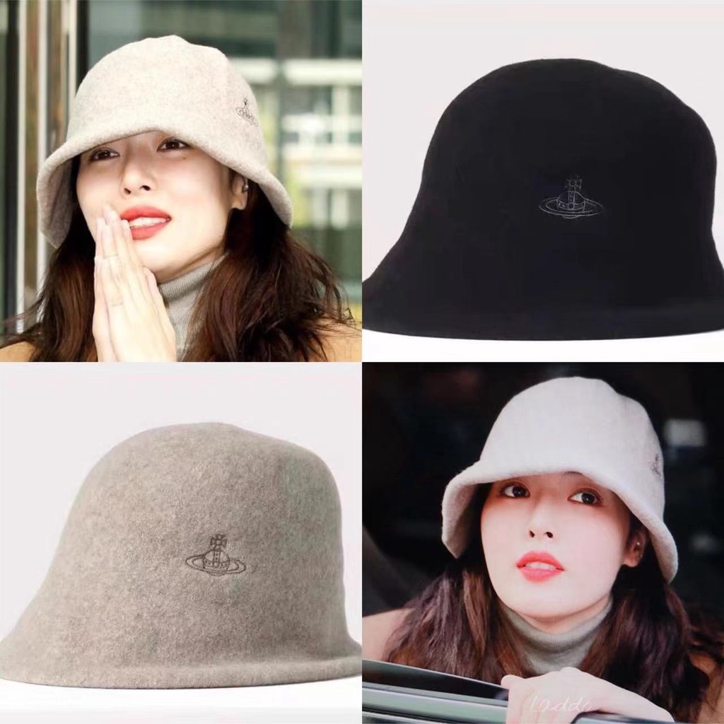 日本代購💯正品 vivienne westwood 帽子西太后純羊毛漁夫帽 洋氣素色土星漁夫帽 刺繡logo百搭保暖漁夫 日本代購💯正品 vivienne westwood 帽子西太后純羊毛漁夫帽 洋氣素色土星漁夫帽 刺繡logo百搭保暖漁夫