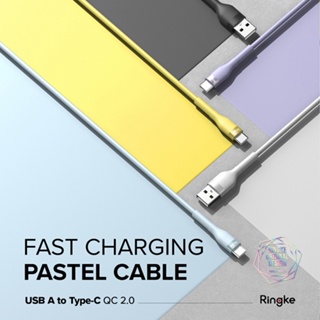 USB A 轉 Type-C 韓國 Ringke Fast Charging Cable 快速充電傳輸線 附束線帶