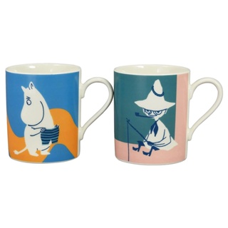 日本山加 YAMAKA 日本製 moomin 陶瓷馬克杯兩件組 嚕嚕米&阿金 SJ14259