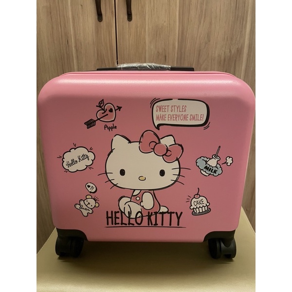全新現貨 16吋 (34*21*38cm ) 粉色 Hello Kitty 超輕量拉桿旅行箱 旅行 出遊 行李箱 登機箱