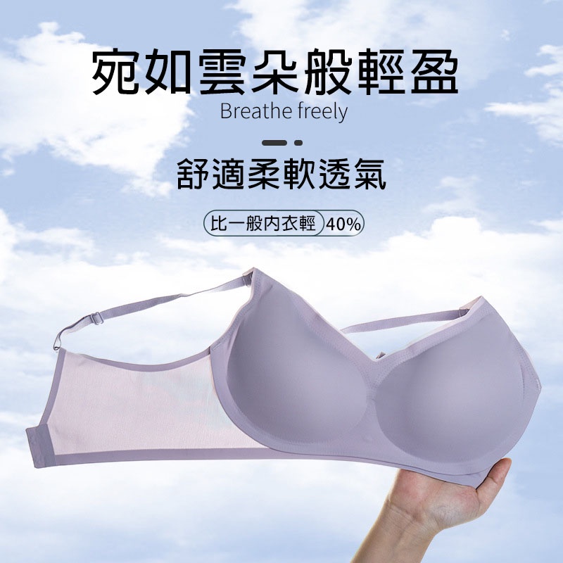 [台灣出貨] 女性內衣基本款 42-78kg 小胸 平胸也有尺寸 無鋼圈 涼感透氣 背扣式  學生內衣 素色