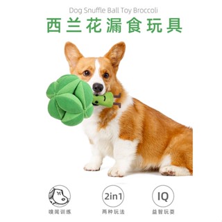 【柏斯商號】狗狗嗅聞球 花椰菜藏食寵物玩具 可愛造型玩具