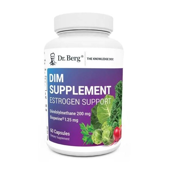 美國Dr. Berg 柏格醫生 DIM Supplement Estrogen Support 雌激素 DIM 二吲哚甲