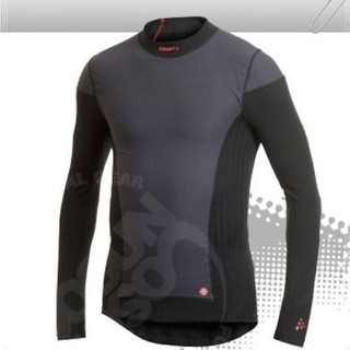 【瑞典 Craft】男款 Windstopper 立領長袖排汗衣.運動內衣.保暖衣.衛生衣.自行車衣 黑 194612