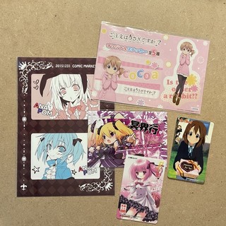 Comic Market 請問今天要來點兔子嗎 保登心愛 野良與皇女與流浪貓之心 K-ON 平澤唯 蘿球社貼紙悠遊卡貼