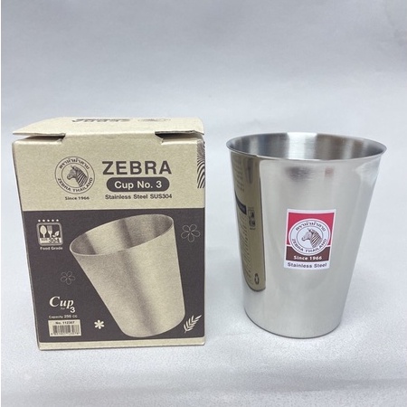 『拔跟麻的大秘寶』ZEBRA 斑馬牌 不鏽鋼杯子 250cc 兒童口杯漱口杯 韓國杯 不鏽鋼水杯