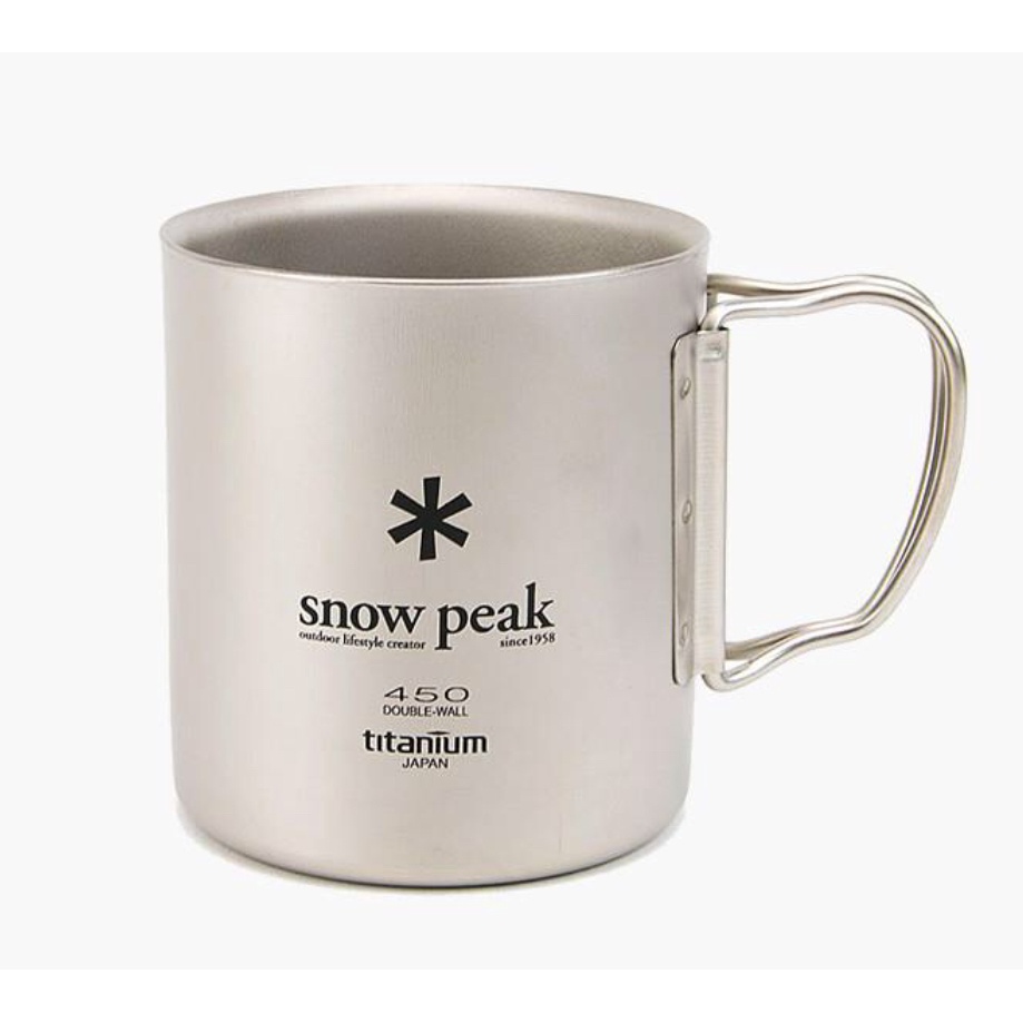【現貨】日本原色Snow Peak 單層/雙層鈦杯（450ML）