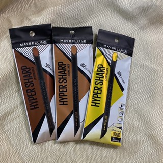 Maybelline 媚比琳 36H極限持久激細抗暈眼線液 極致黑 拿鐵棕 皮革棕 冷萃 裸灰 琥珀暖棕 眼線液