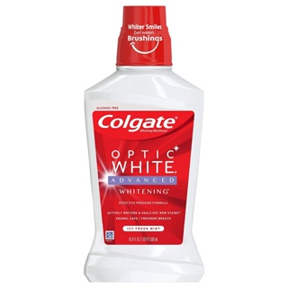 全新 現貨 大容量 美國 高露潔 Optic White 無酒精 美白 漱口水 946 過氧化氫 薄荷 Colgate