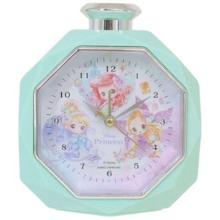 【現貨】小禮堂 迪士尼 公主 香水瓶造型鬧鐘 (綠Q版款)
