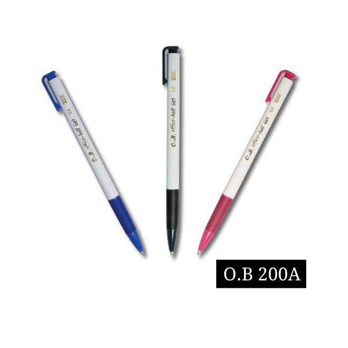 含稅附發票【史代新文具】O.B 200A 0.5mm 自動中性筆/原子筆/自動原子筆 藍/黑/紅