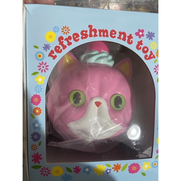 現貨 TTF 玩具展 refreshment refreshmenttoy蛋糕貓 粉紅存錢罐 unbox