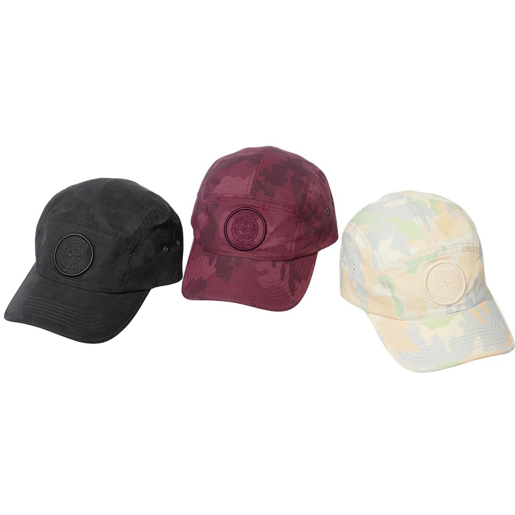 Supreme X Stone Island 2022 S/S 春夏 Camo Ripstop Camp Cap 帽子