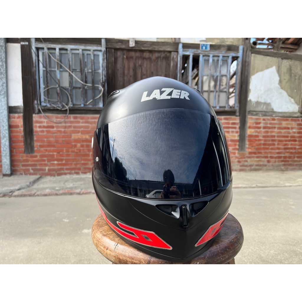 LAZER 全罩式安全帽 二手 含光速燈條 附墨片及防霧片 PINLOCK
