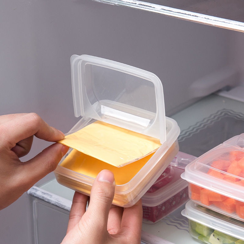 【NEO嚴選】NAKAYA日本製起司片收納盒芝士片收納盒冰箱專用蔥姜蒜水果保鮮盒翻蓋黃油塊分裝盒