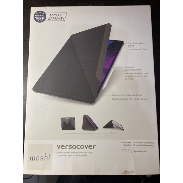 &lt;二手&gt; Moshi Versacover iPad Pro 12.9”(Gen3&amp;4) 保護殼