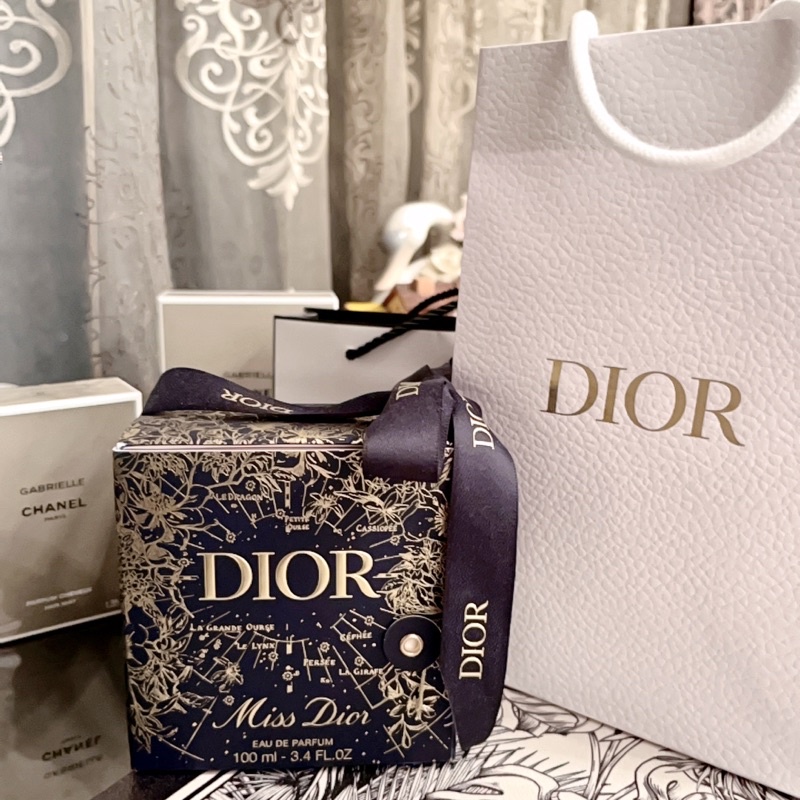 百貨專櫃Dior迪奧聖誕限量禮盒Miss Dior經典蒙田精裝禮盒迪奧香氛香水100ml Eau De Parfum