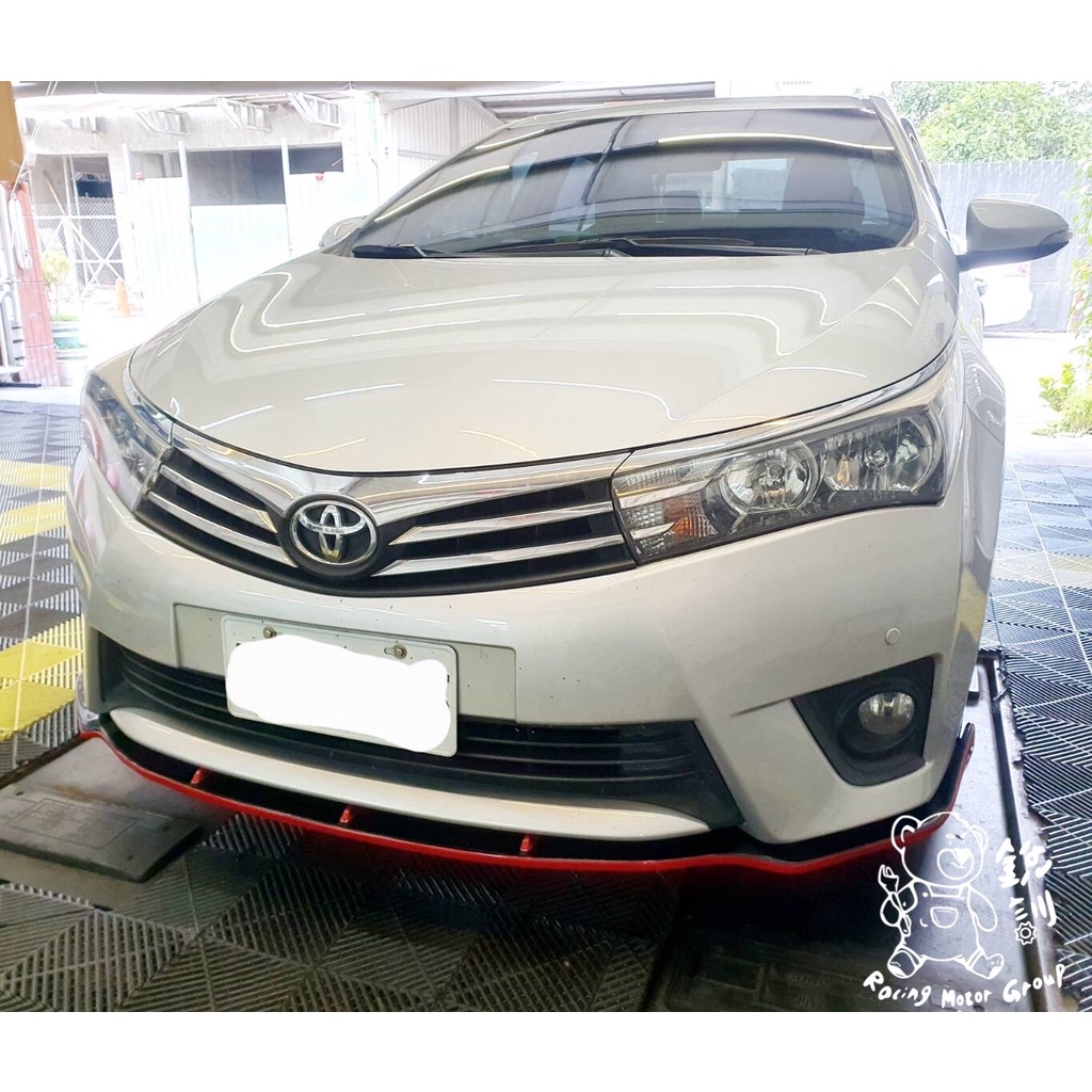 銳訓汽車配件精品-沙鹿店 Toyota 11代 Altis 安裝 前下定風翼+2代RF側裙+後下巴 空力套件【含烤漆】