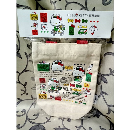 ＊謝啦二手書＊ 中華郵政 郵局 Hello Kitty 郵蒂幸福 手提袋 袋子 全新