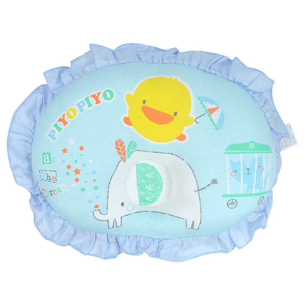 Piyo Piyo黃色小鴨初生護頭枕，中間有小凹凹設計 觸感輕柔舒適 新生兒寶寶適用  娃娃購 婦嬰用品專賣店