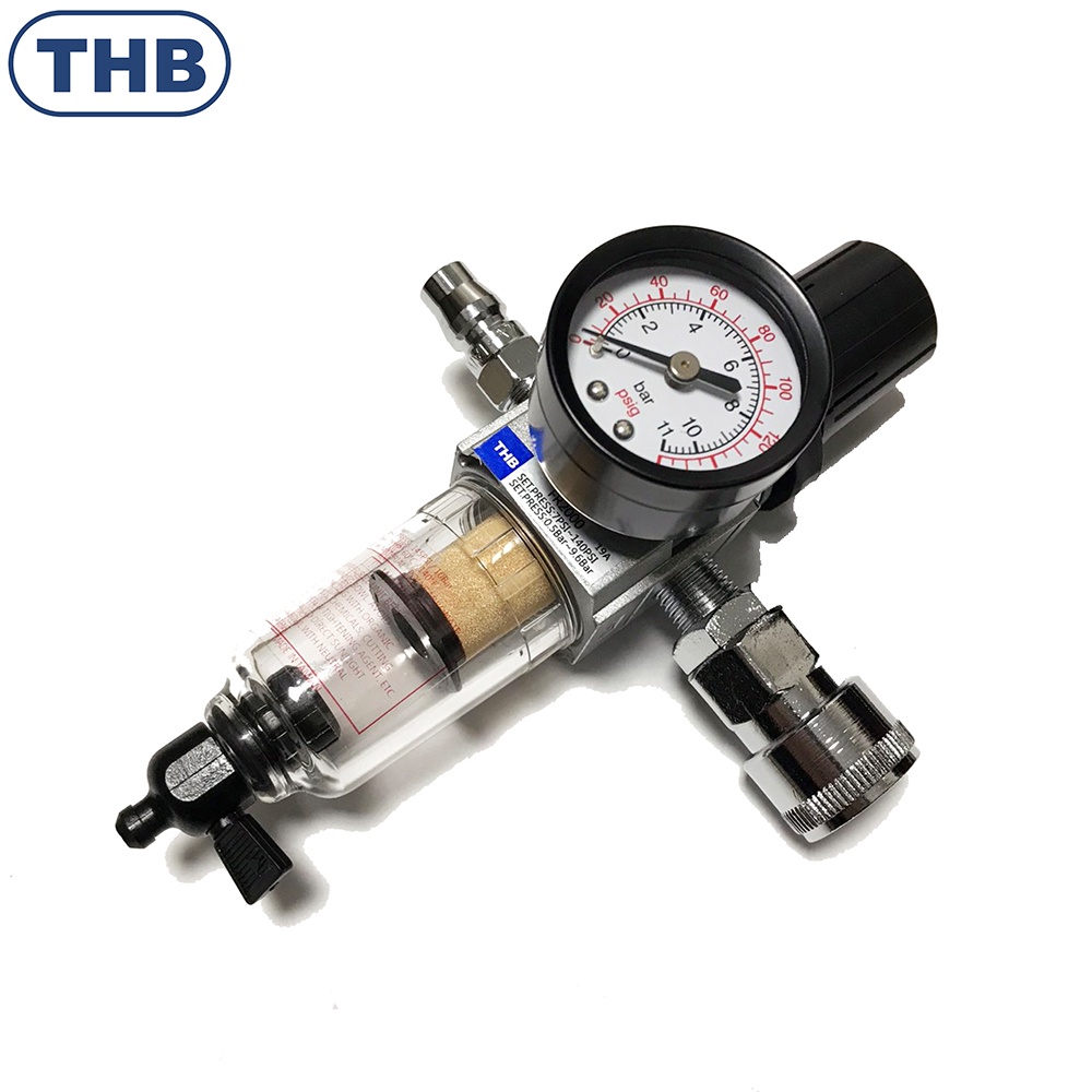 【泰鑫工具】濾水器 迷你濾水器 THB F202 FR202 FRL202 附調壓錶 高壓防爆 2分牙(1/4") 台製