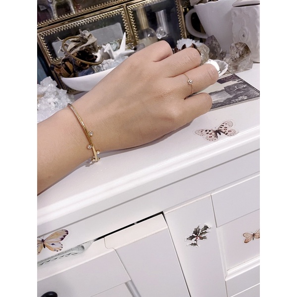 日本專櫃品牌Nojess輕珠寶 k10黃金 鏤空立體愛心鑽石鍊戒 戒指 全新 特價現貨