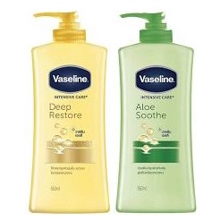 10%蝦幣【Vaseline 凡士林】經典系列潤膚露蘆薈舒緩 550ml / 深層修護 500ml 效期2024.11