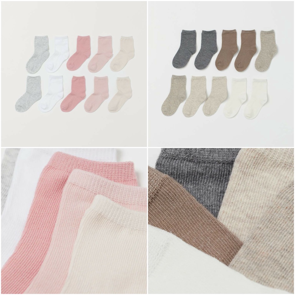 【獨立套裝】10雙粉色襪子HM H&amp;m-正品正品正品正品正品