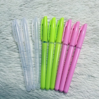 中性筆透明筆殼 筆桿批發 白色綠色粉紅筆殼消失筆筆桿
