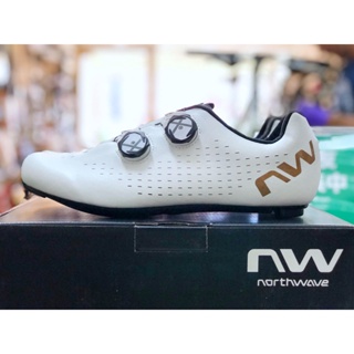 Northwave(NW) Revolution 3代(白-金) 公路車鞋/公路車卡鞋/自行車卡鞋/腳踏車卡鞋/車鞋