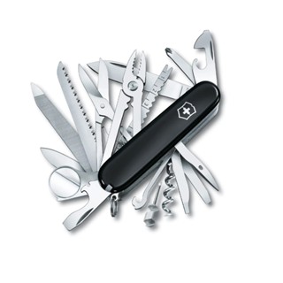 VICTORINOX 瑞士維氏 瑞士刀 Swiss Champ冠軍刀 33用 91mm 黑 1.6795.3