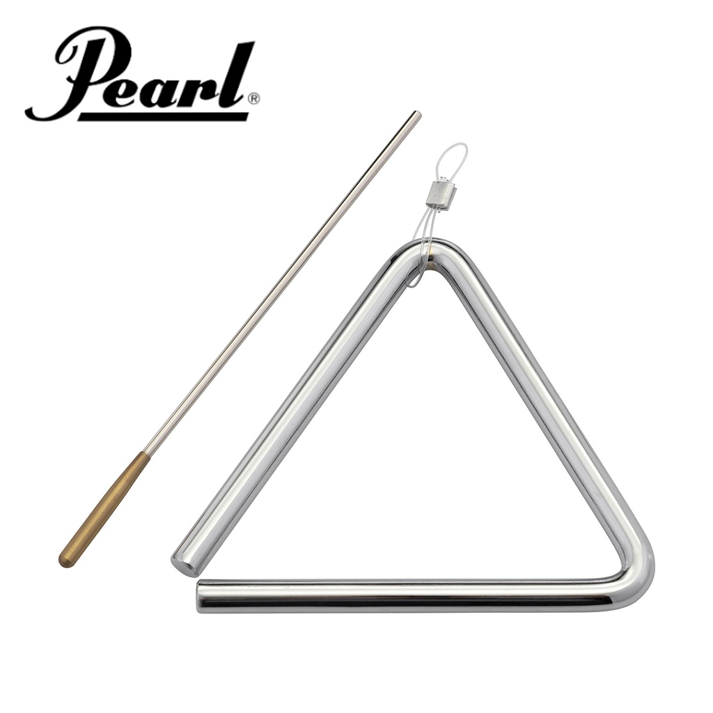 【樂閎樂器】Pearl 6吋三角鐵／附袋／附擊槌／PET-60／音色明亮／Elite Concert Triangle