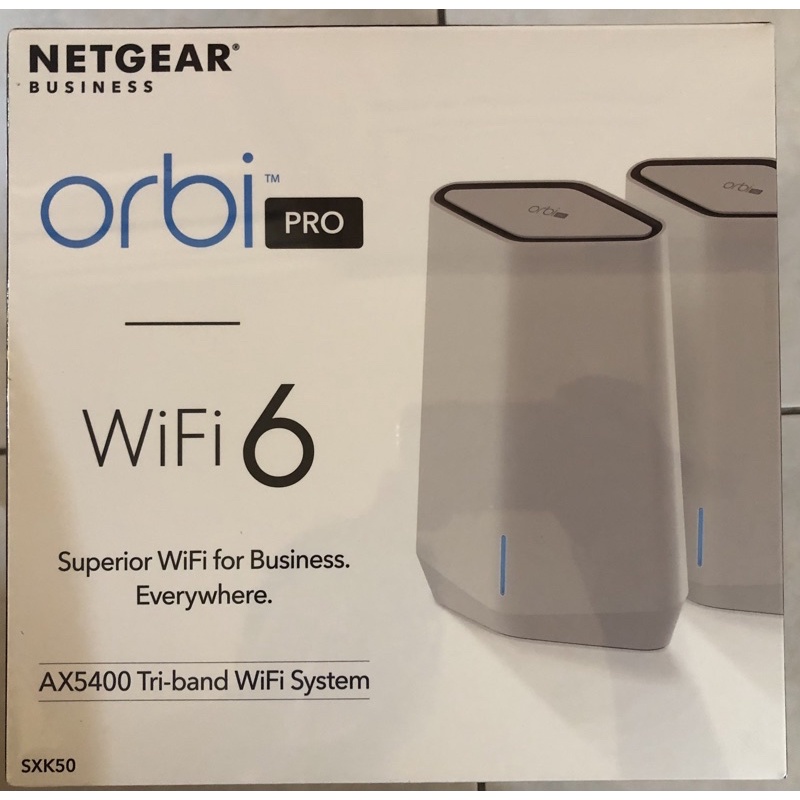 NETGEAR Orbi Pro SXK50 三頻 AX5400 WiFi 6 Mesh 延伸系統