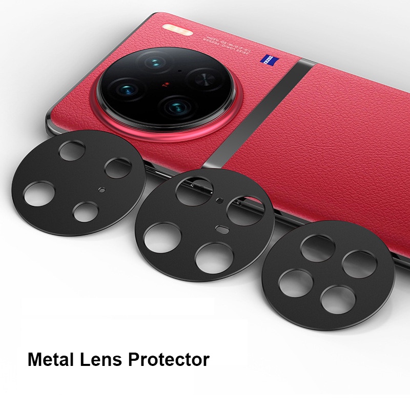 適用於vivo X100 X100s X90 X90s Pro Plus 豪華相機圈金屬鋁鏡頭蓋保護環保護套