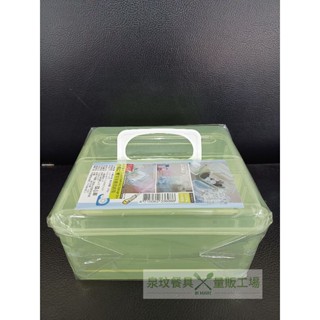 //泉玟餐具// 佳斯捷 3369 小倆口雙開手提收納箱 (藍/粉/綠色) 置物箱 收納盒 工具箱 零件盒 塑膠盒 文具