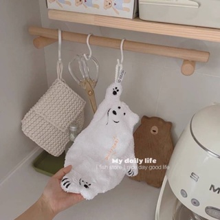 白色北極熊🐻‍❄️廚房巾 浴室擦手巾