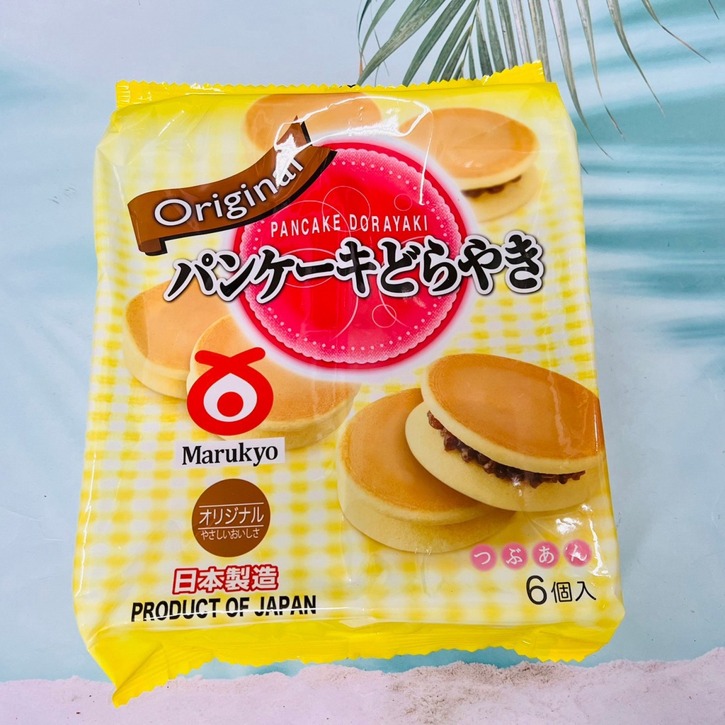 日本 Marukyo 丸京製果 紅豆銅鑼燒/抹茶銅鑼燒 6個入 銅鑼燒 兩種風味供選