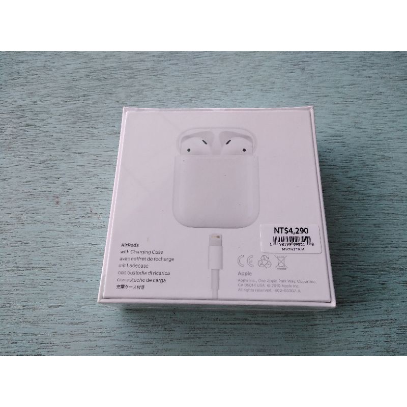 Apple AirPods 2代有線充電版（MV7N2TA/A）免運費/台灣公司貨未拆封