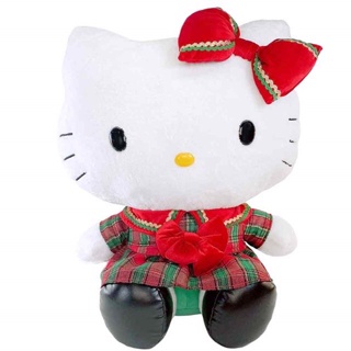 【震撼精品百貨】Hello Kitty 凱蒂貓~日本SANRIO三麗鷗 KITTY24吋 32吋絨毛玩偶娃娃-蘇格蘭紋款