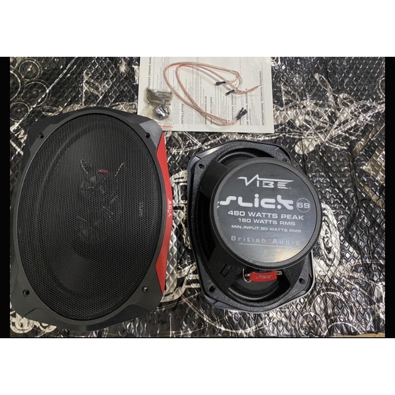 英國VIBE SLICK693 同軸6x9吋三音路喇叭超大功率480瓦主機可以推動K8 K9 ALTIS Tierra適