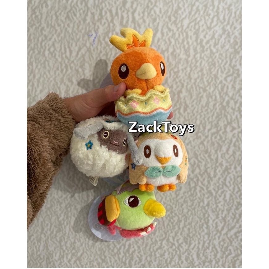 🔥最後數量🔥日本寶可夢中心 - 2021 寶可夢 復活節 木木梟 毛辮羊 天然雀 火雉雞 吊飾