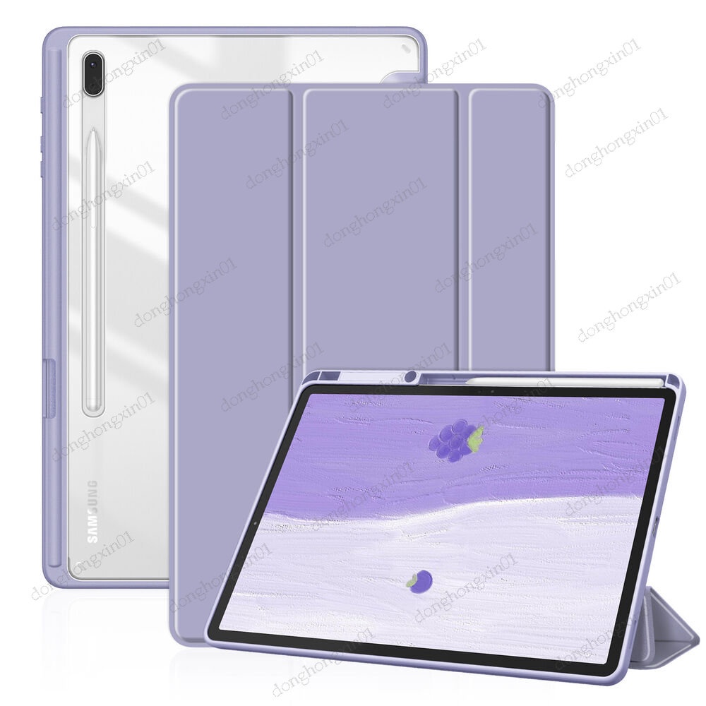 SAMSUNG 適用於三星 Galaxy Tab S7 Plus S7 FE SM-T970 平板電腦皮革折疊磁性保護套
