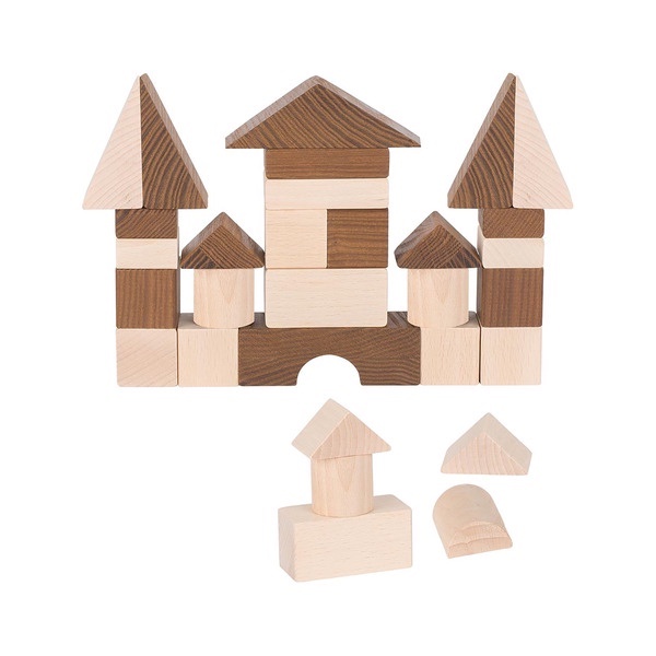 德國 goki 原色風格積木 2Y+ 木製玩具 木製 教具 幼兒園教具 積木 原木