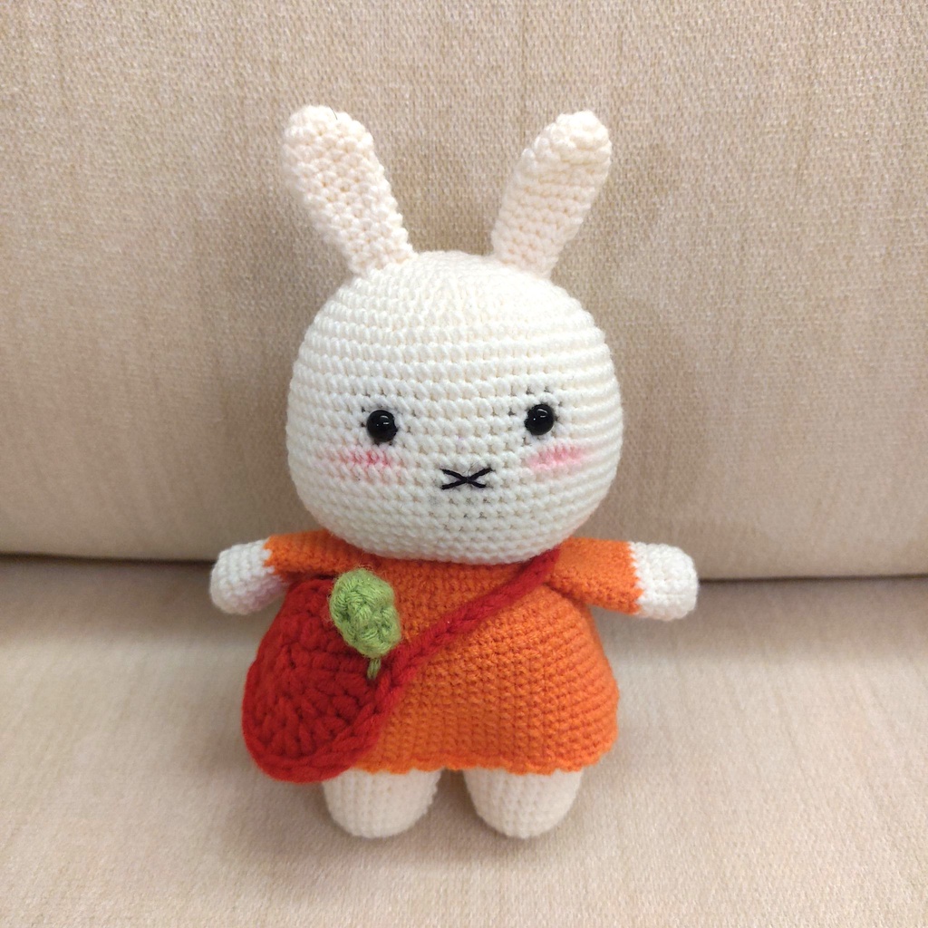 兔子 蘋果包 娃娃 勾針 編織 芒果手作