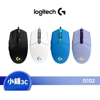 【Logitech G】羅技 G102 -第二代 RGB炫彩遊戲滑鼠 RGB滑鼠 光學滑鼠 有線遊戲滑鼠【小錢3C】