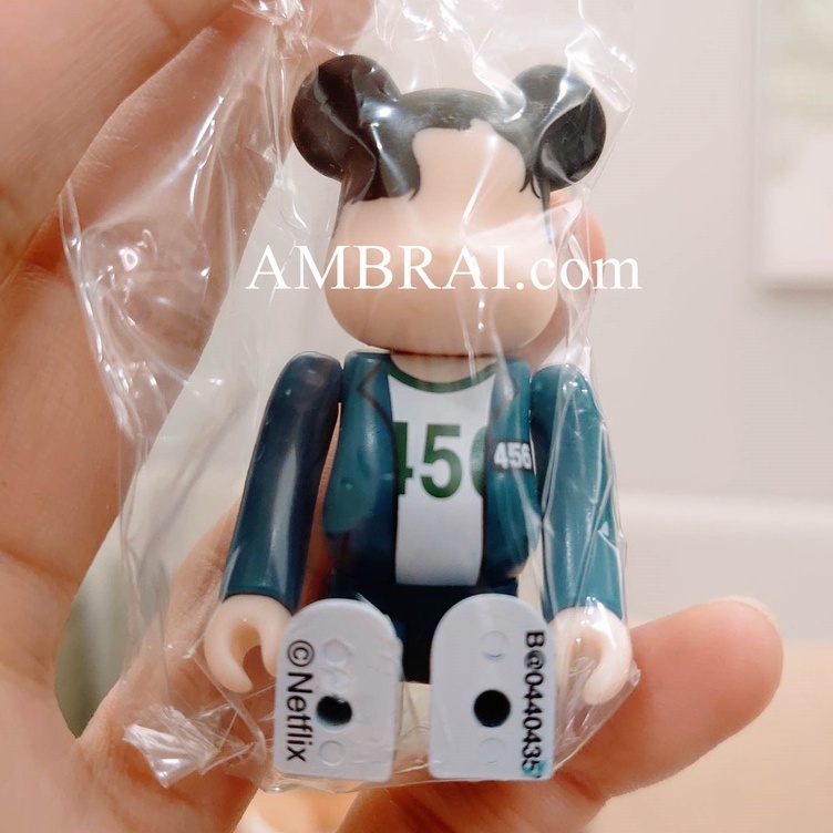 【AMBRAI.con】Be@rbrick 44代 100% 庫柏力克熊 魷魚遊戲 男 女 盲盒 單抽 隱藏 公仔 組