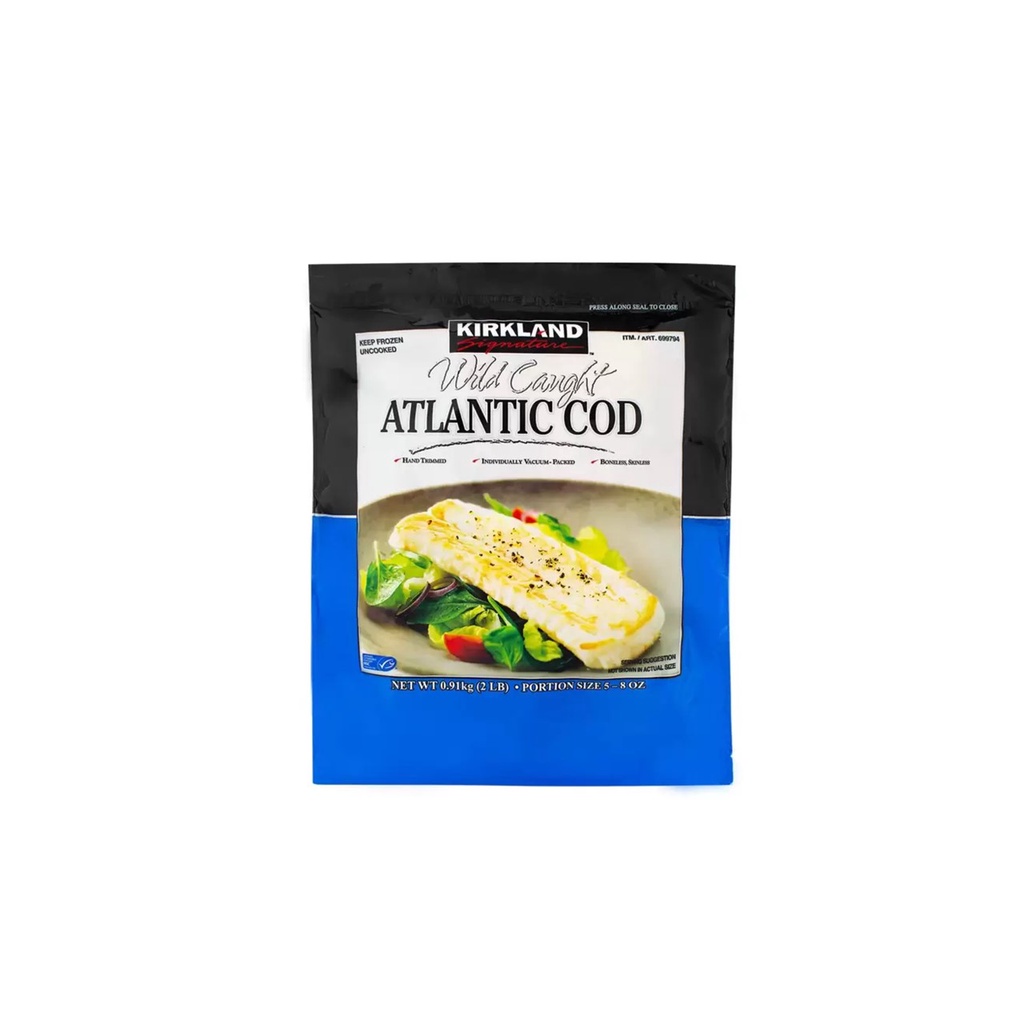 Kirkland Signature 科克蘭 冷凍野生大西洋鱈魚 0.91公斤#Costco好市多低溫#699794