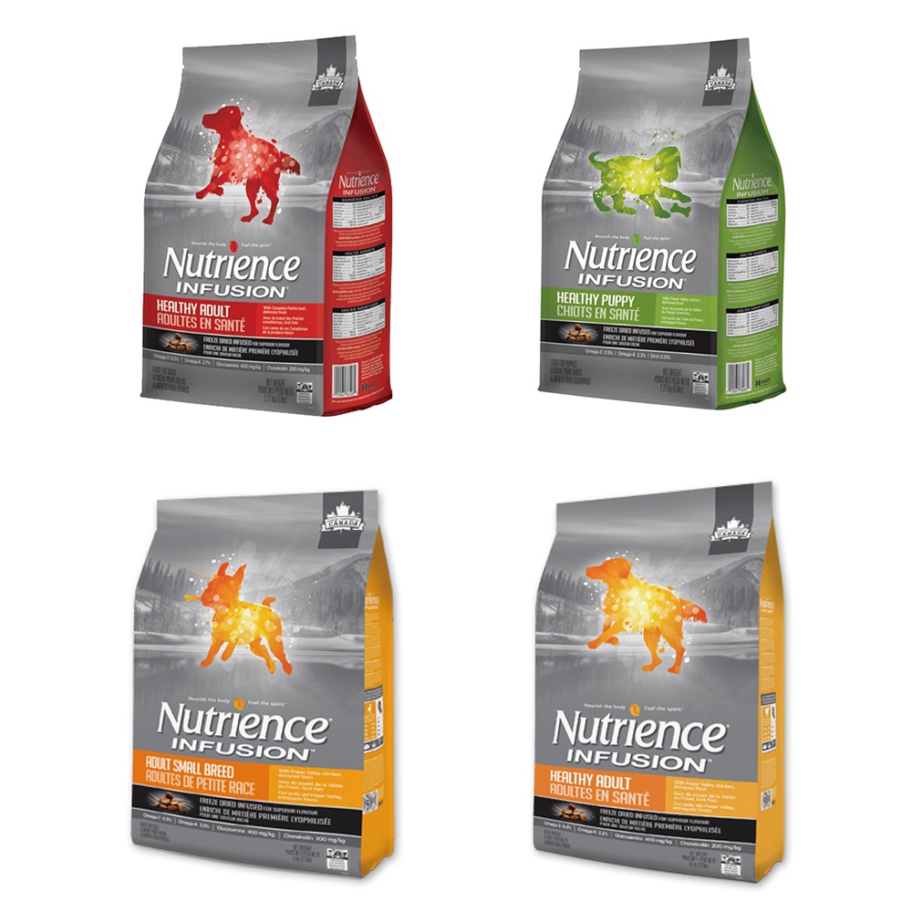 【Nutrience 紐崔斯】INFUSION犬用天然糧-幼犬/小型成犬/成犬配方│狗飼料 犬糧 益生菌 椰子油