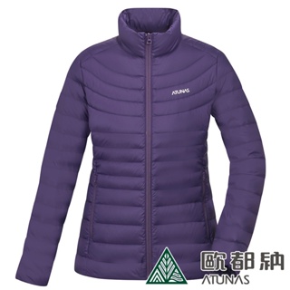 歐都納 女款KEEP WARM輕量羽絨外套(A1GA2235W深灰紫/輕羽絨/保暖/抗潑水)