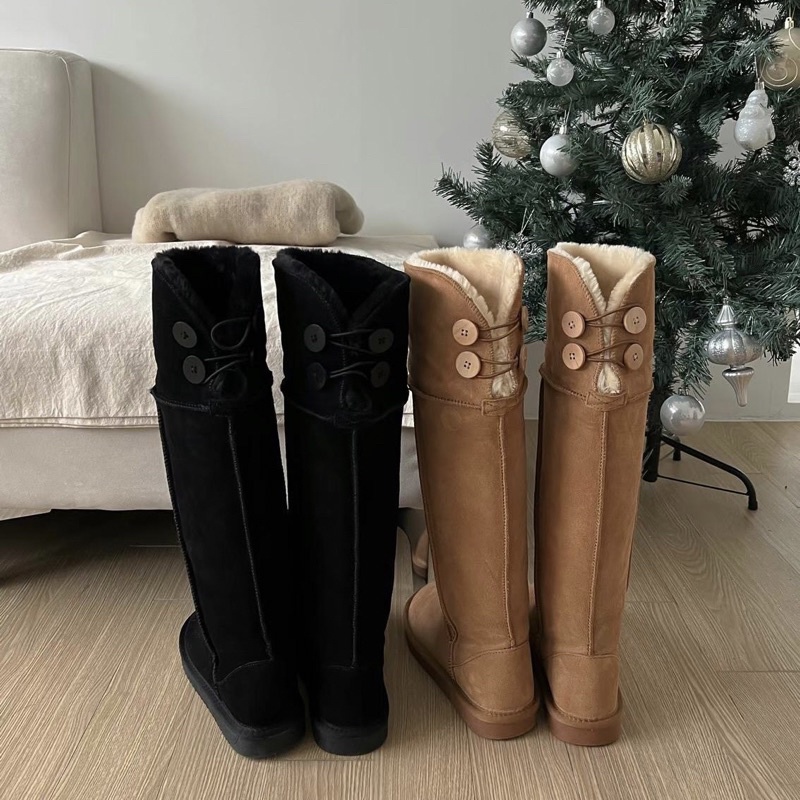 初冬新品❄️正韓🇰🇷鈕釦設計高筒雪靴 長靴 共二色